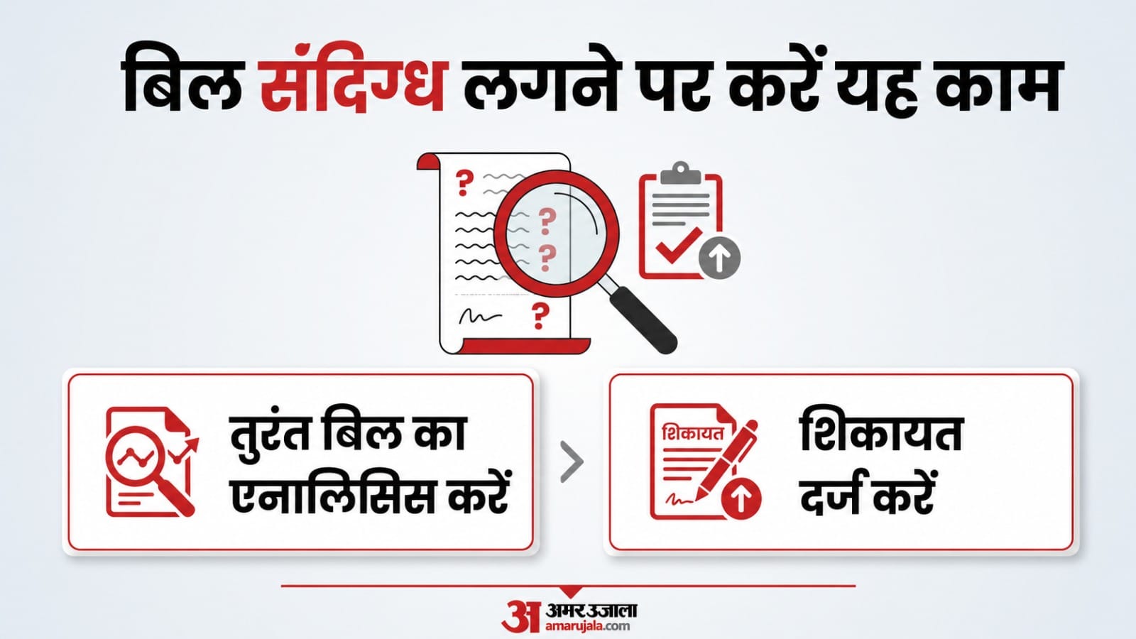 बिल में गड़बड़ी लगे तो यह करें