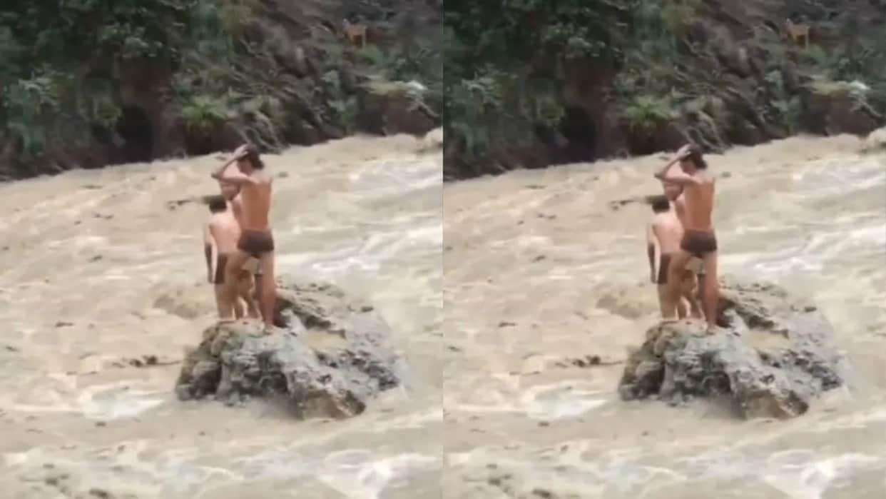 Three boys were playing in a river Uttarakhand police shared a major warning message video viral