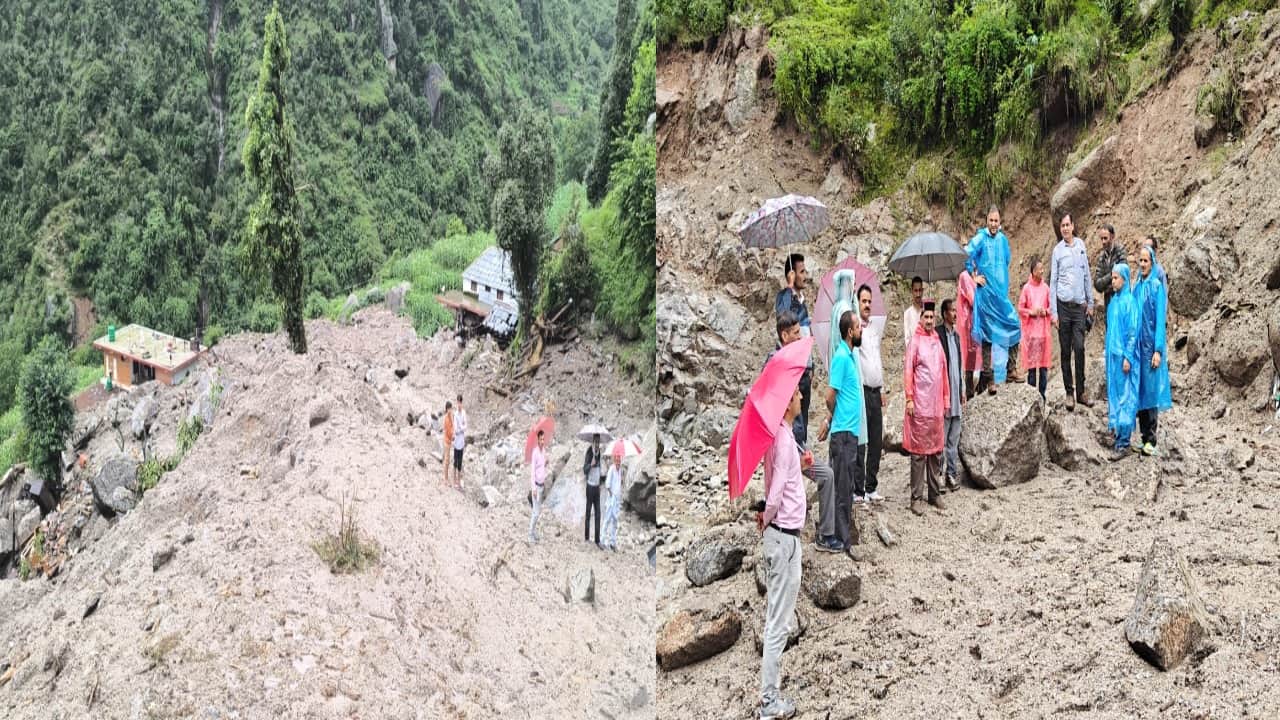 उपमुख्य सचेतक केवल सिंह पठानिया ने आपदा प्रभावित बोह का किया दाैरा।