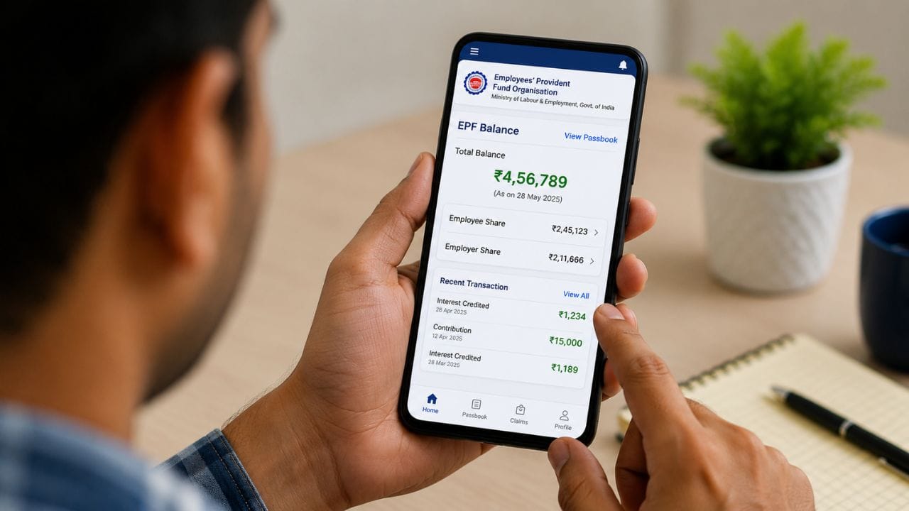 EPF Passbook: पीएफ खाते में कितना जमा है पैसा? बिना किसी झंझट के बस एक App से चेक करें बैलेंस