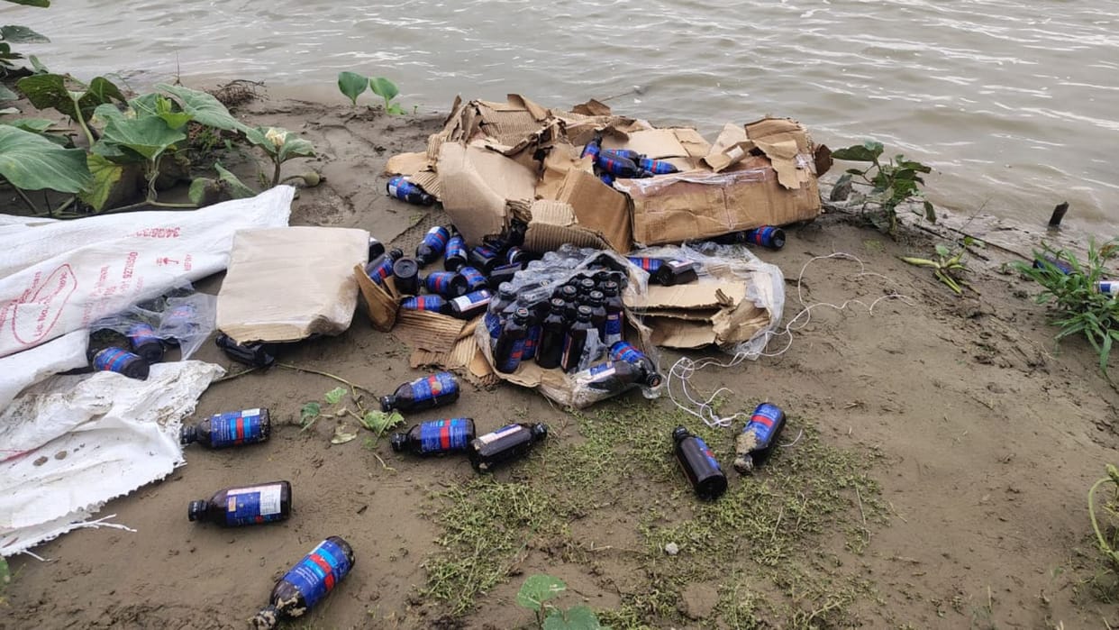 345 bottles of cough syrup found at Chandravati cremation ground in varanasi