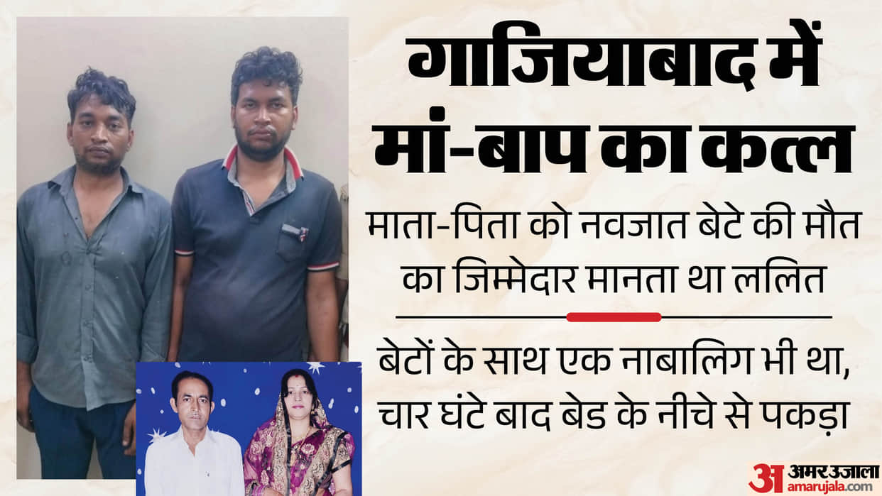 ghaziabad double murder Lalit held his parents responsible for his newborn son death