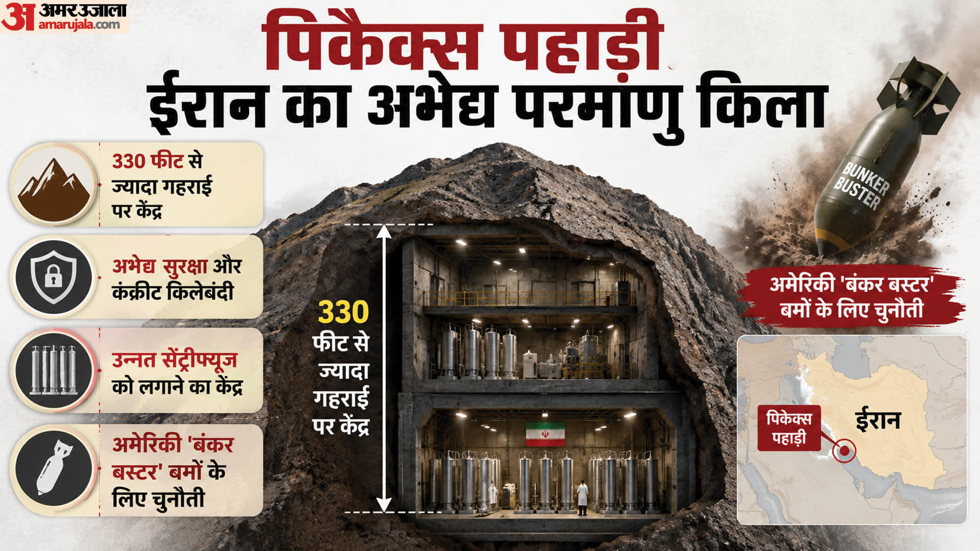 ईरान की पिकैक्स पहाड़ी।