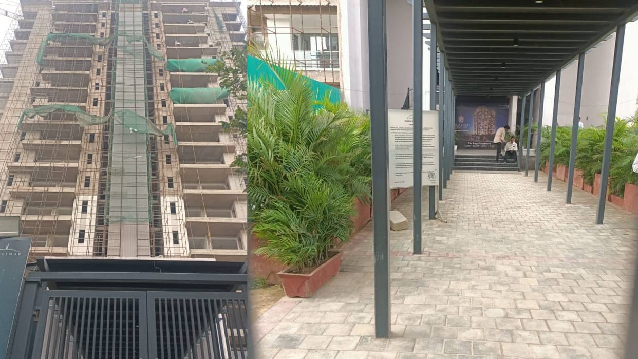 Lucknow: Accident at Shalimar Gallant Apartments; four laborers injured after falling from the building