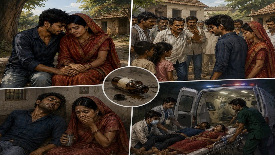 Due to love affair, lovers consumed poison