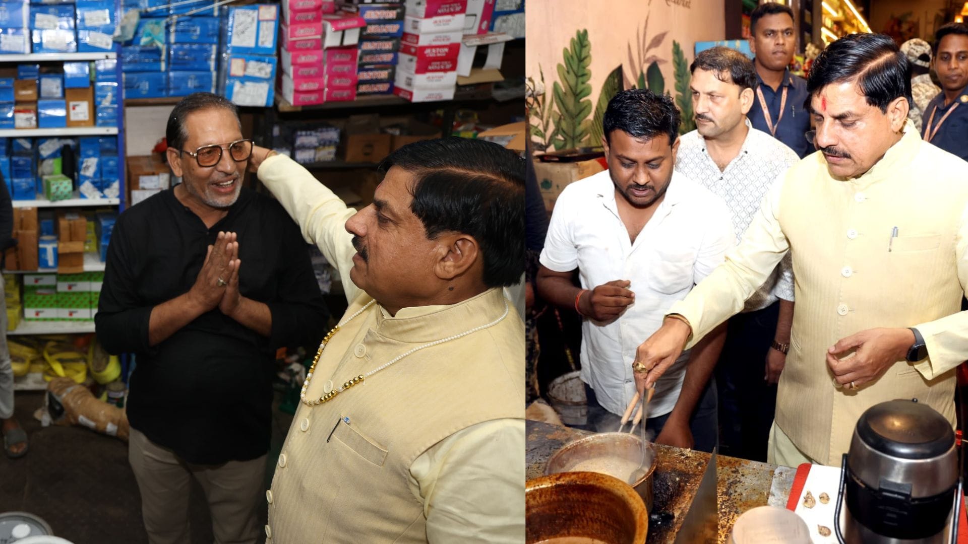 MP News: Brewed his own tea, spoke candidly with shopkeepers... Witness Chief Minister Mohan Yadav's simplicit