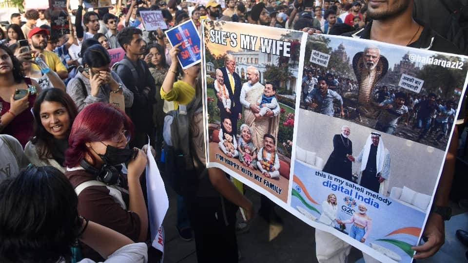Chandigarh Gen-Z protest demanded Dharmendra Pradhan resignation with slogans