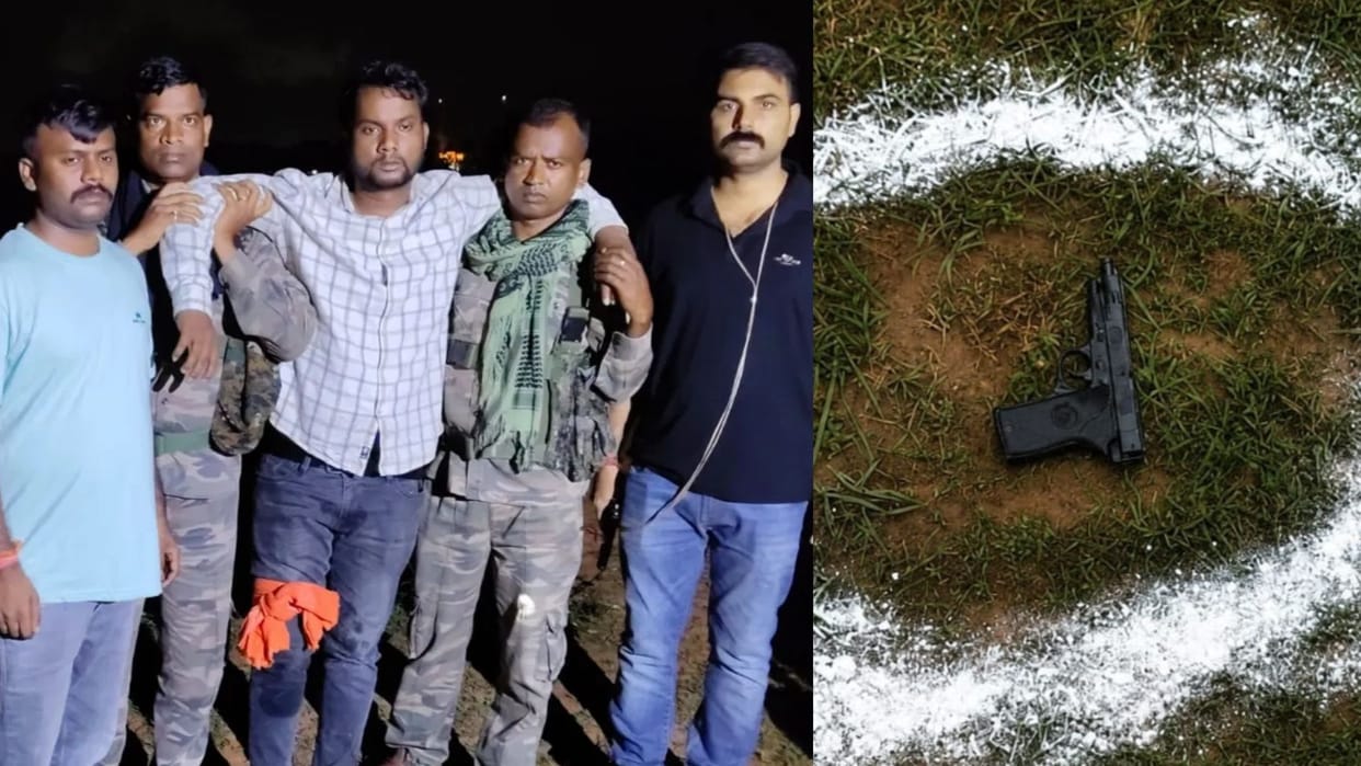 Jharkhand Encounter Rahul Dubey Gang Member Shot in Leg Two Arrested After Gunfight