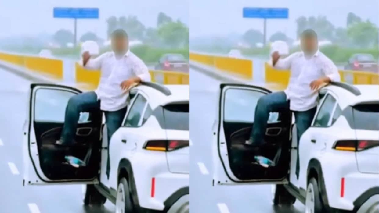 Highway Stunt for Viral Fame Backfires UP Police Makes Youth Apologize video goes Viral on Internet