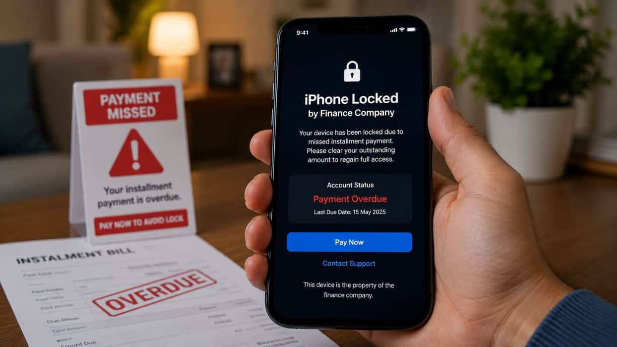 apple ios 27 restricted mode iphone lease payment default finance lock feature hindi