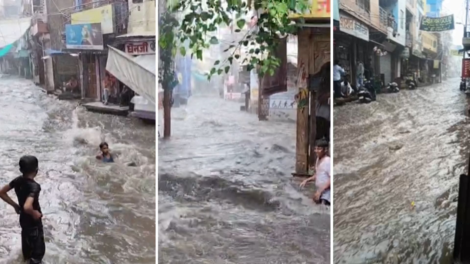 जोधपुर में बारिश के बाद के बाद सड़कों का हाल