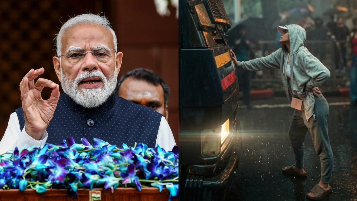 viral model Rhiya Ahir commented on pm modi announcement on neet paper leak protest