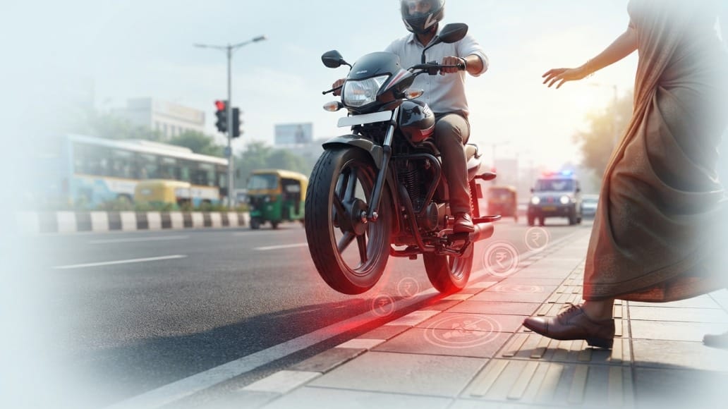 Riding or Driving Footpaths Soon Cost You  ₹5,000 Fine