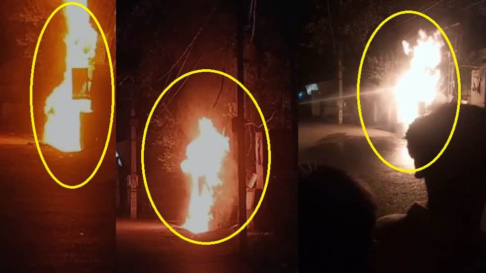 Fire breaks out in transformer at Aligarh Melrose bypass