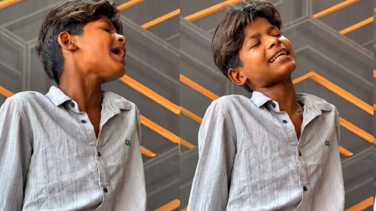 viral 11 year old boy sings sanson ki mala with melodious voice video viral on internet