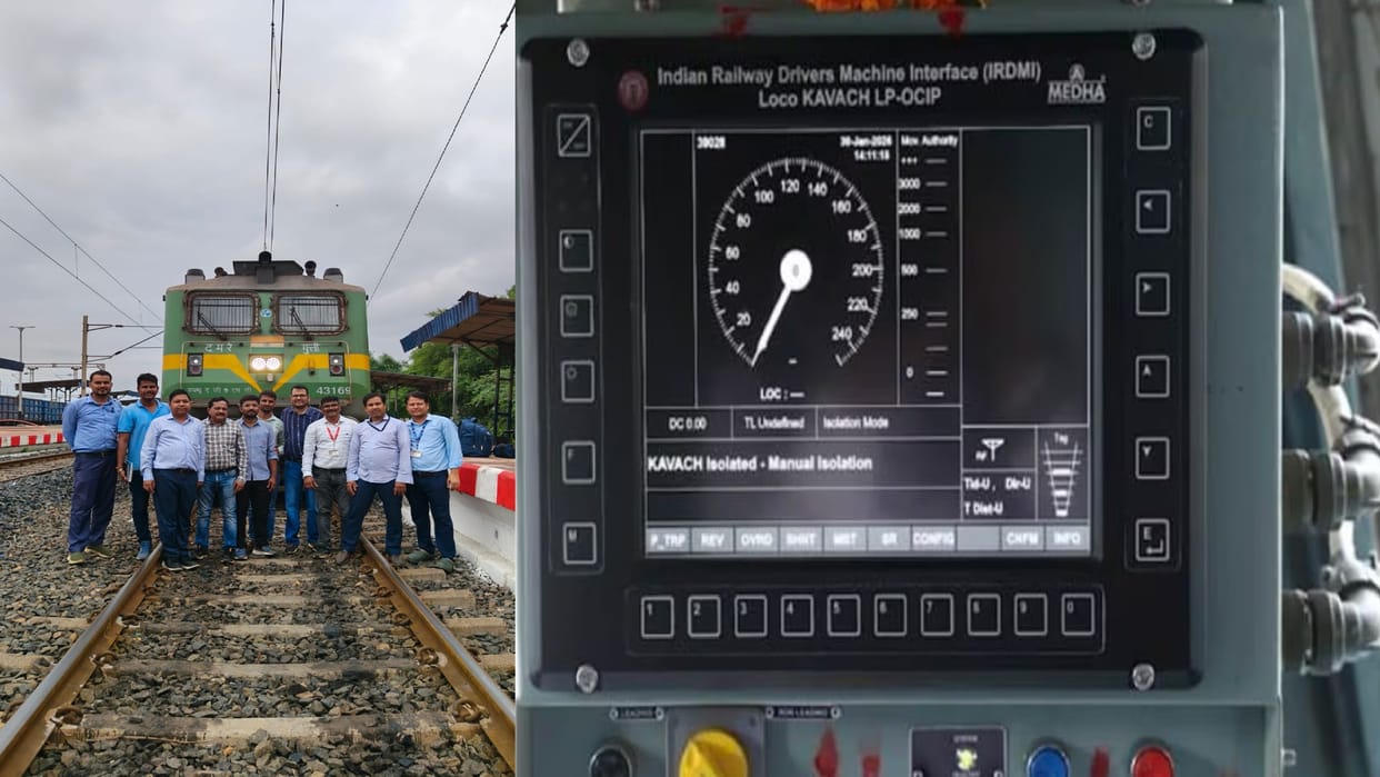 SECR News: Kavach SIL-4 system trial Successful in South East Central Railway
