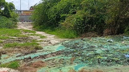 Kanpur Chromium waste crisis deepens; a dumper load of waste found by the highway in Mahua village