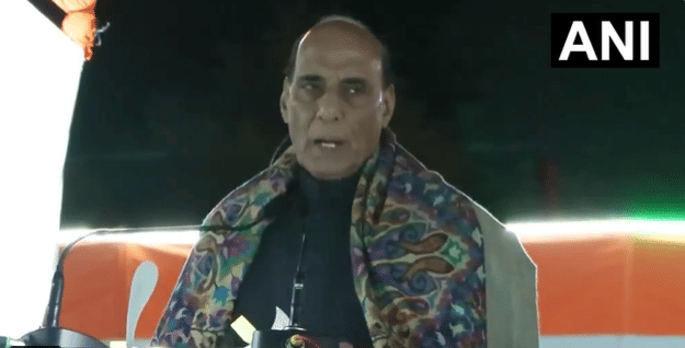 Defence Minister Rajnath Singh addressed soldiers in Ladakh and boosted their morale