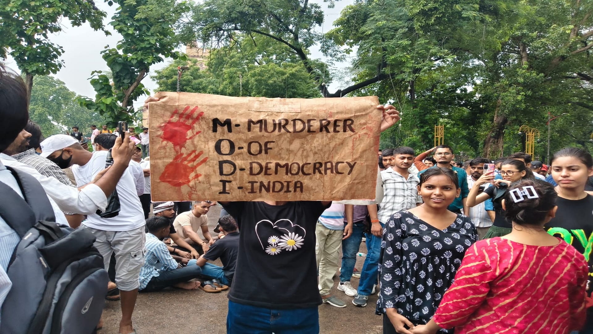 Students take to the streets over the paper leak and demand Dharmendra Pradhan resignation