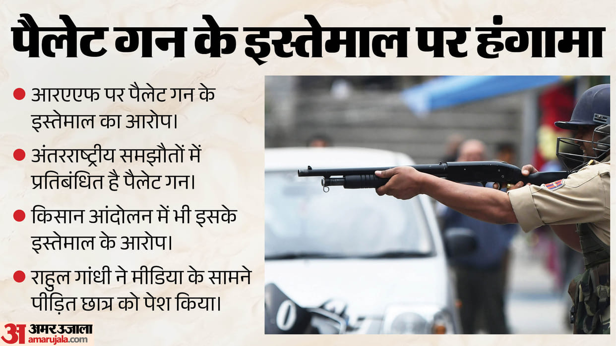 Pellet guns RAF force CJP Sansad March student protests delhi know connection of weapon to Liberia Maldives