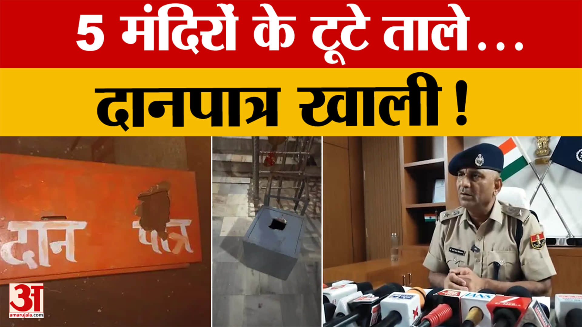 Rajasthan: मंदिरों में सिलसिलेवार चोरी से सनसनी, पुलिस ने शुरू की आरोपियों की तलाश