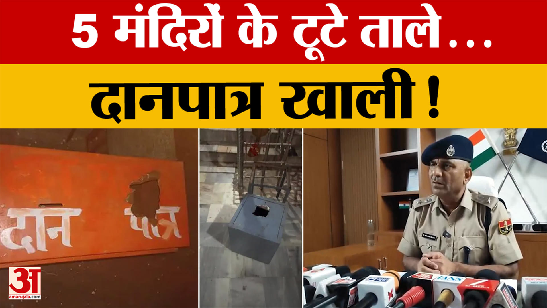 Rajasthan: मंदिरों में सिलसिलेवार चोरी से सनसनी, पुलिस ने शुरू की आरोपियों की तलाश