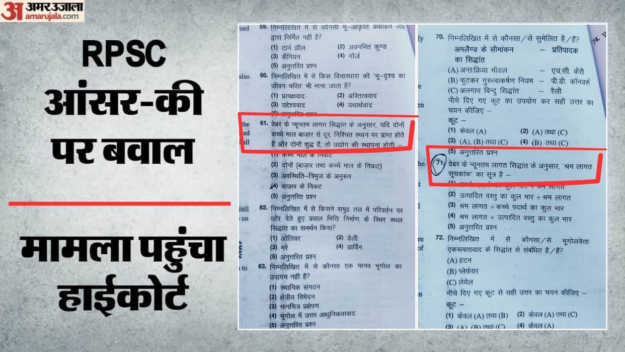 Jaipur: Candidates Challenge RPSC School Lecturer 2022 Final Answer Key in Rajasthan High Court
