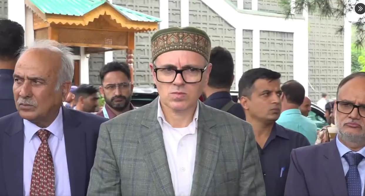 CM Omar attacks Pak for staking claim over water from J-K rivers Srinagar