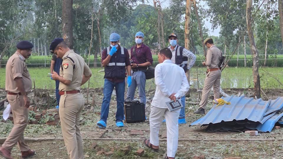 explosion at a firecracker factory Earthquake-like tremors felt, house shook, area rocked by a loud blast