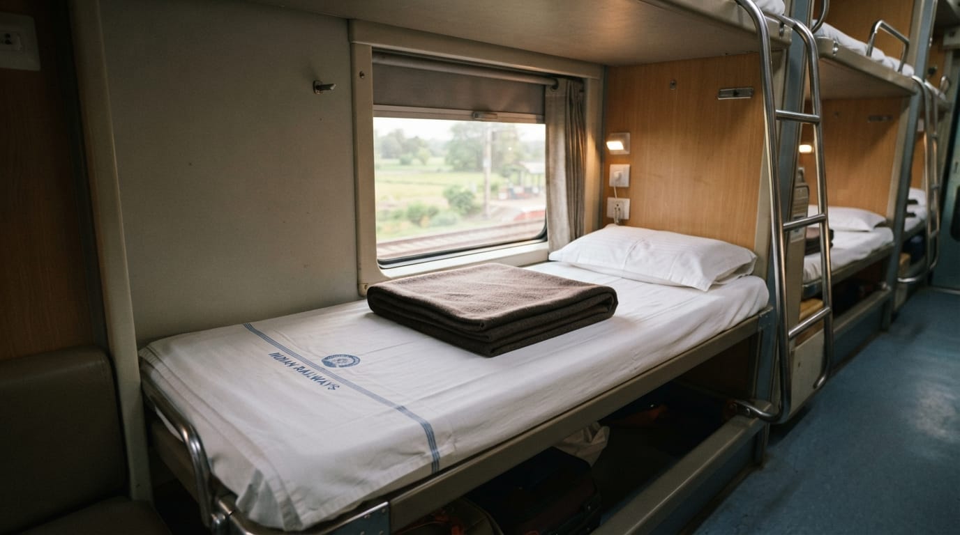 Indian Railways: How often are the bedsheets pillows and blankets provided on trains changed