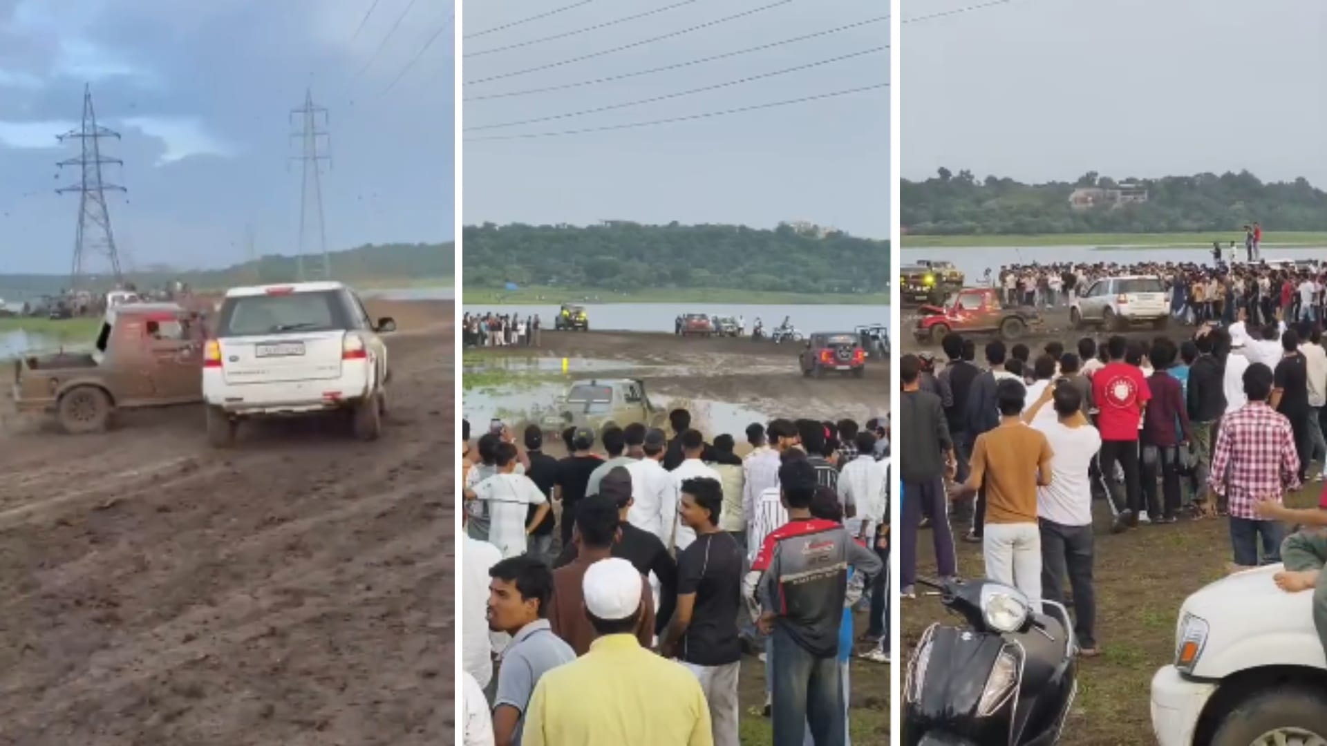 भोपाल में अवैध मड रैली को लेकर भीड़ उमड़ रही है।