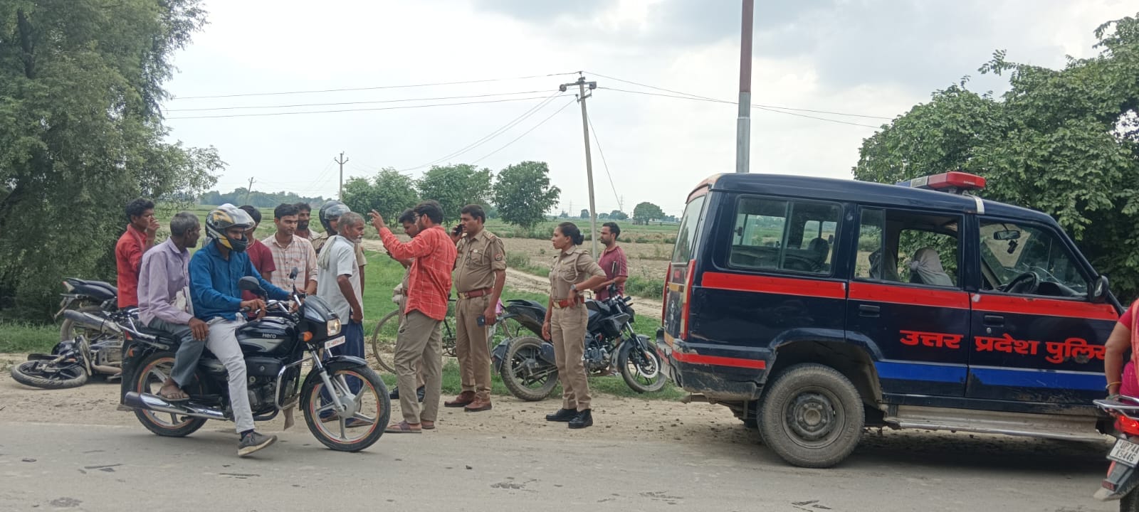 Farrukhabad Two motorcycles collided family lost  only son mourning prevails deaths of two people