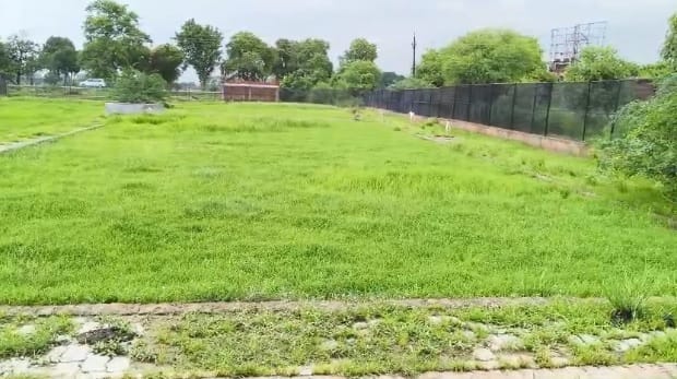 Kanpur Sports ground or pond site left abandoned after merely constructing a boundary wall