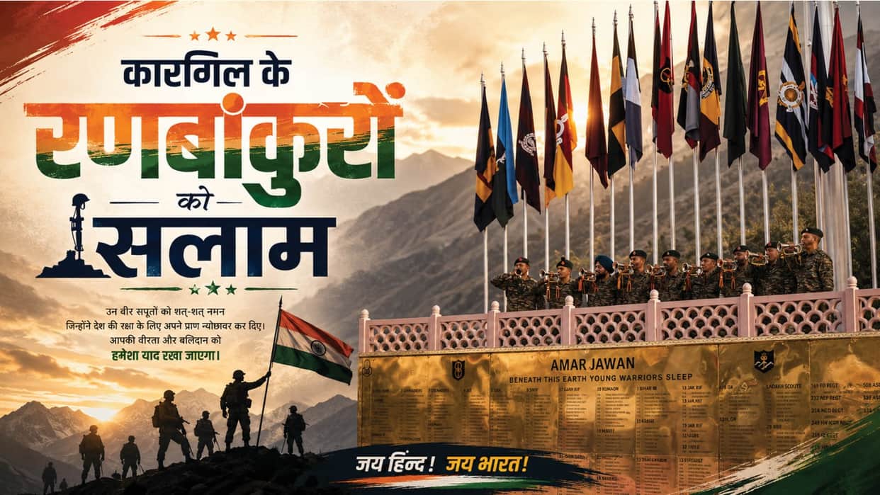 Saluting the 527 immortal martyrs on Kargil Vijay Diwas.