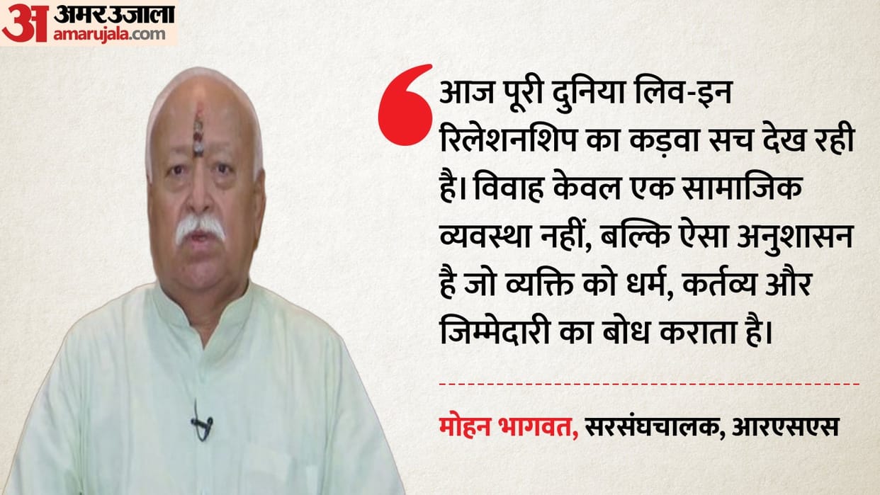 mohan bhagwat on marriage discipline live in relationship gen z hyderabad LGBTQ