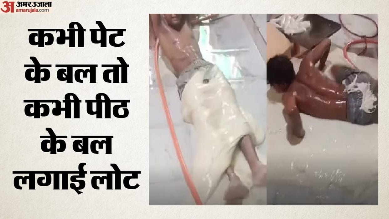 Video of a young man rolling in soya chaap dough