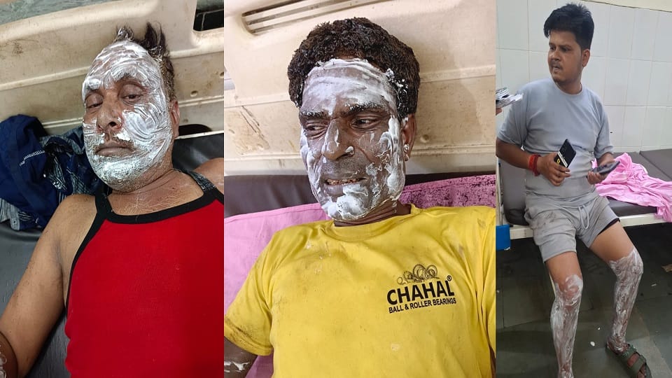 Five Injured After Gas Cylinder Catches Fire While Preparing Ghevar in Agra