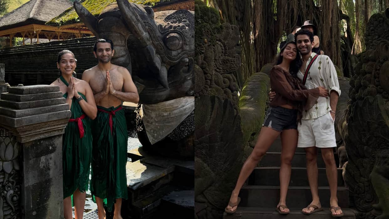 archana puran singh younger son ayshmaan sethi performed water purification with fiance samiksha shetty