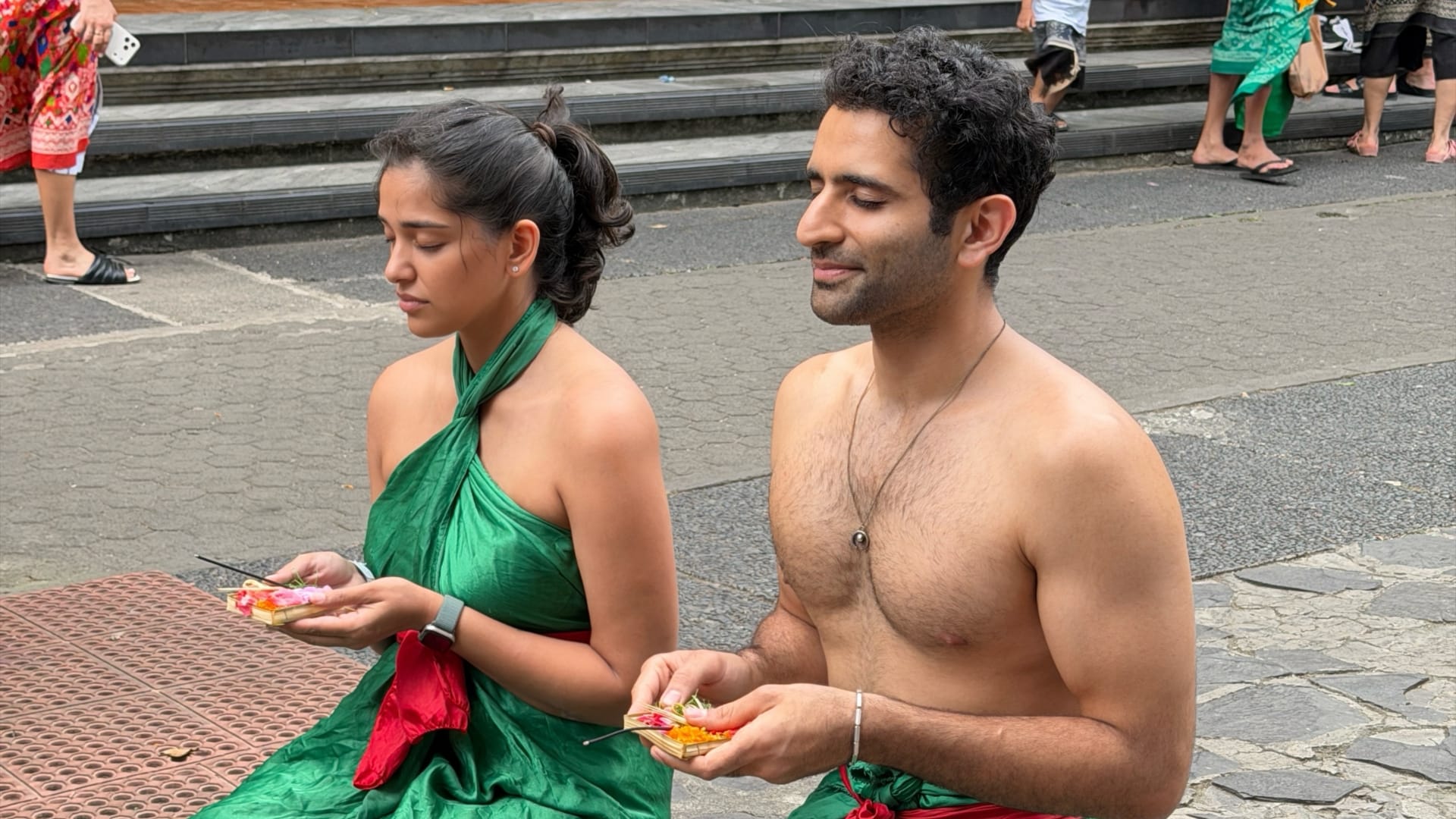 archana puran singh younger son ayshmaan sethi performed water purification with fiance samiksha shetty