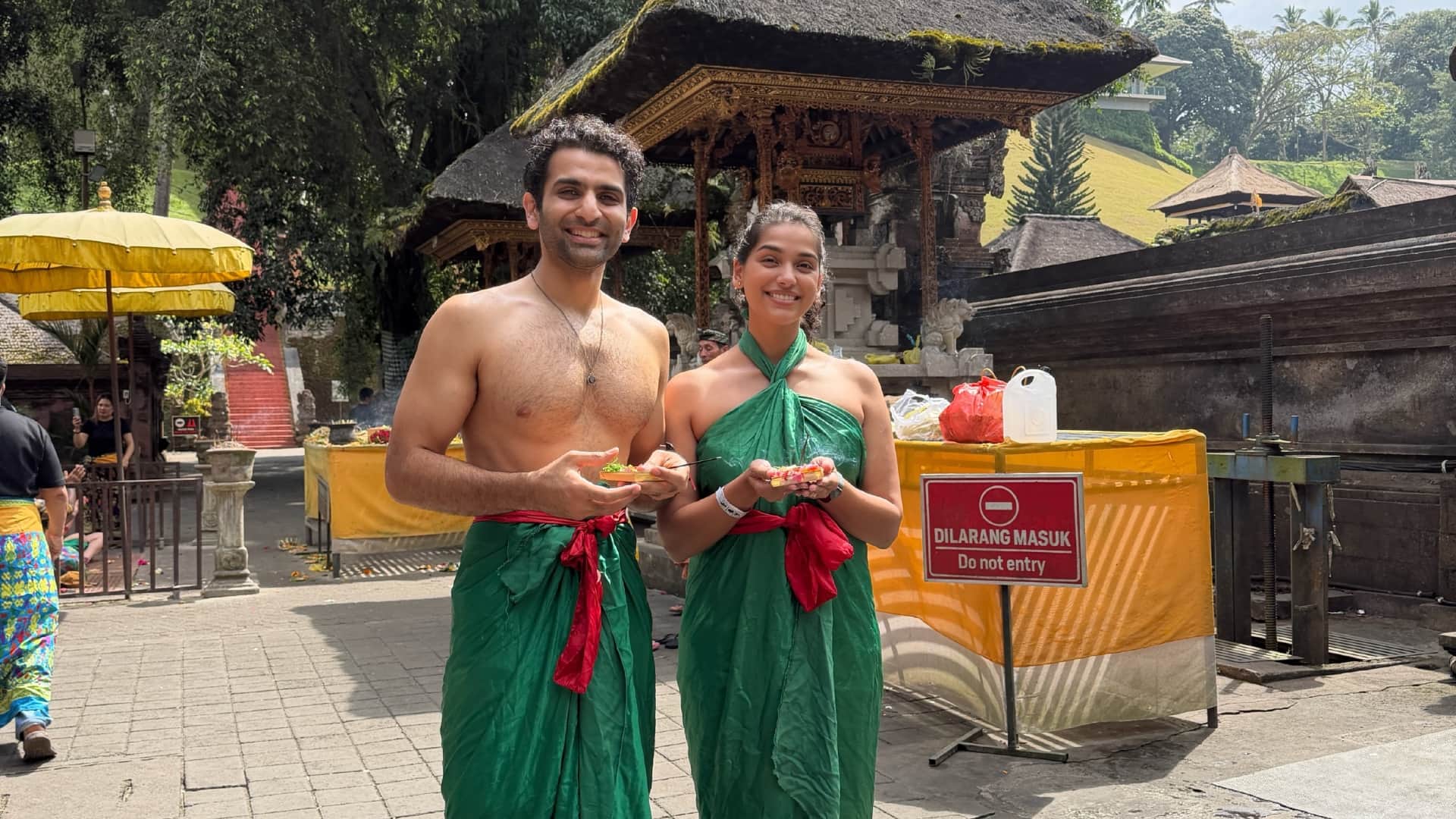 archana puran singh younger son ayshmaan sethi performed water purification with fiance samiksha shetty
