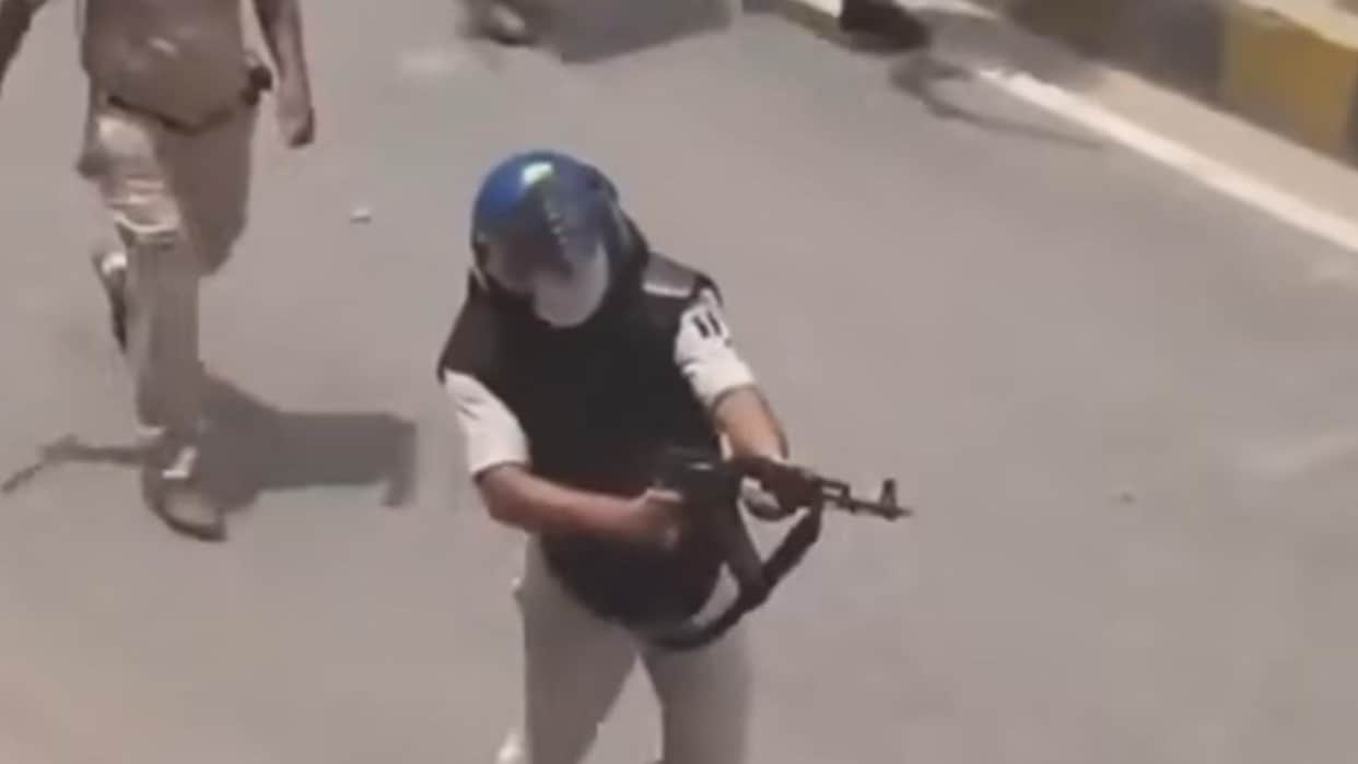 Bihar Cop Abhishek Patel Suspended After Video Shows Him Firing AK-47 at Protesting Students