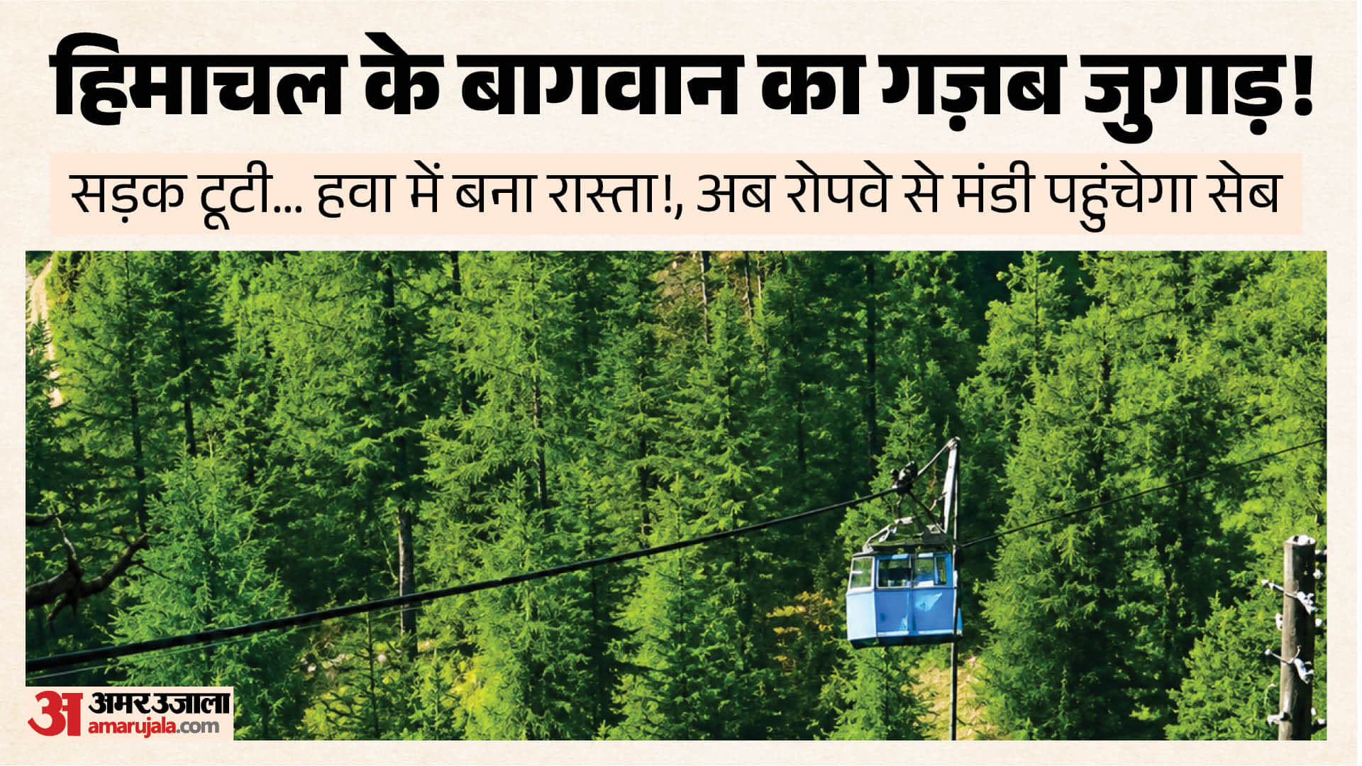 बागवानों ने हवा में बना दिया रास्ता।
