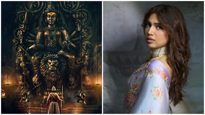 फिल्म  'द प्राइड ऑफ भारत: छत्रपति शिवाजी महाराज' का पोस्टर और भूमि पेडनेकर