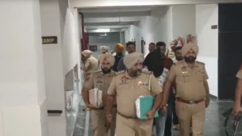 Gangster Jobanjit produced in court at Amritsar