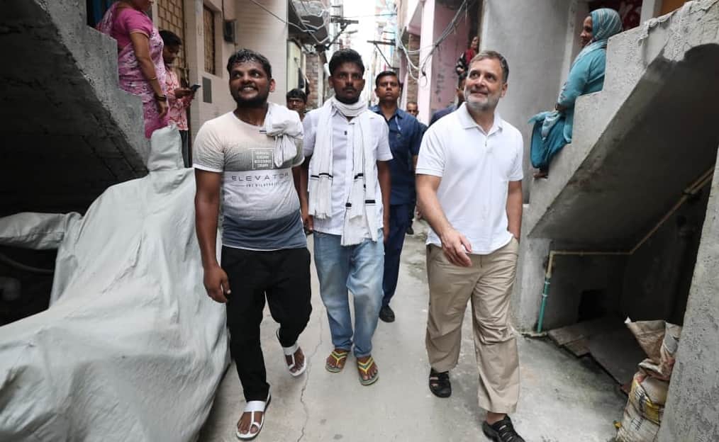 Rahul Gandhi Meets cjp protester Mohammad Irfan
