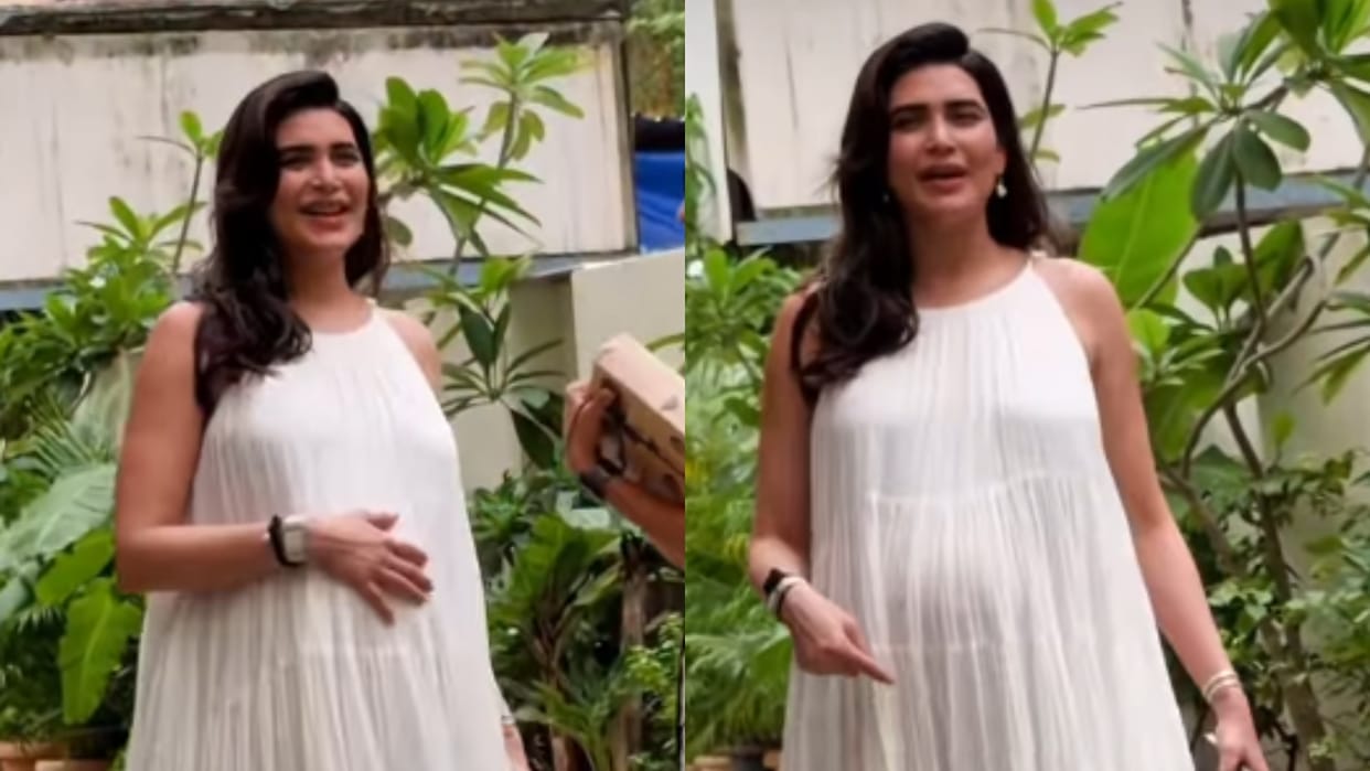 Karishma Tanna Spotted During Pregnancy actress politely objected to paparazzi smoking in front of her