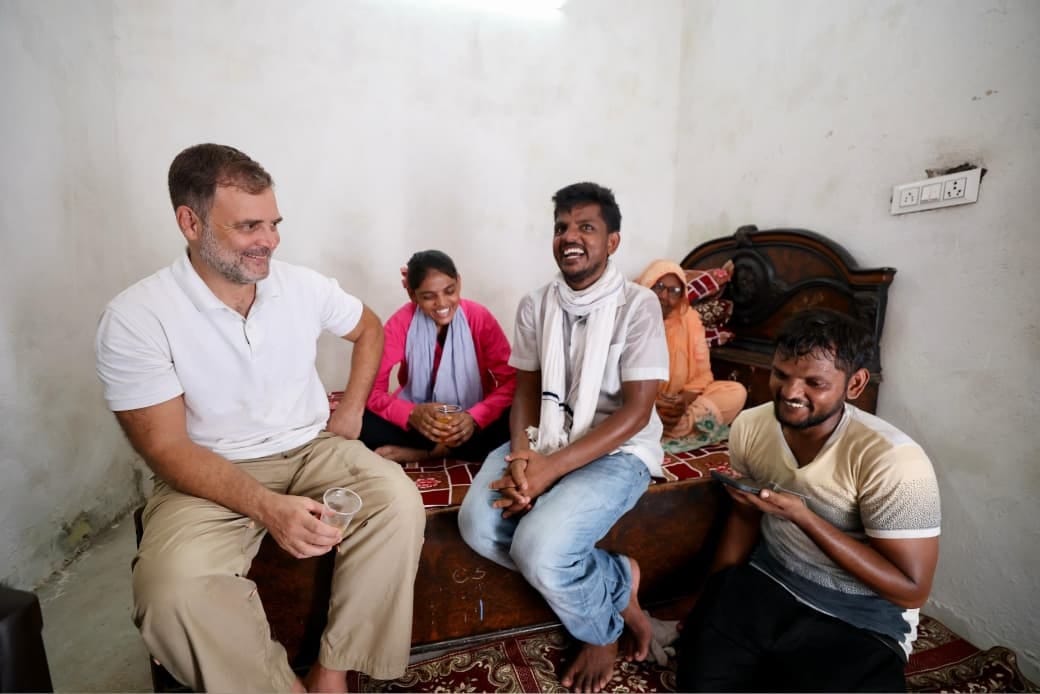 Rahul Gandhi Meets cjp protester Mohammad Irfan