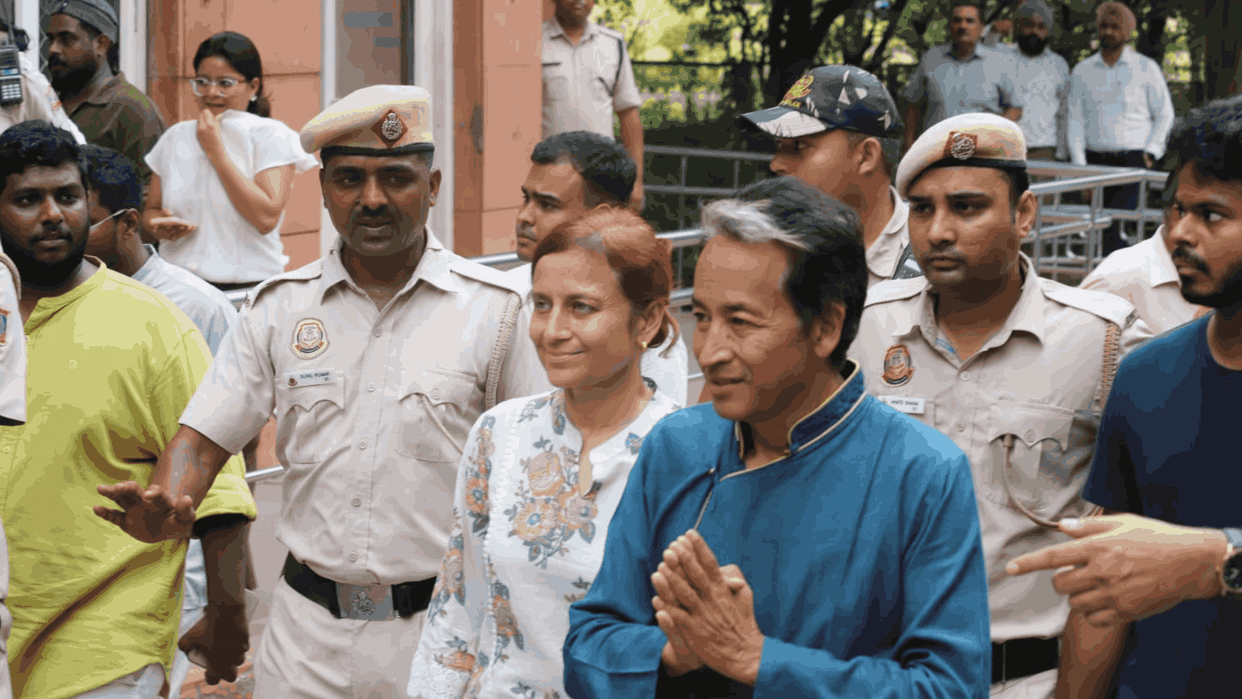 Sonam Wangchuk arrives at Rajghat from hospital says Bapu path remains relevant today