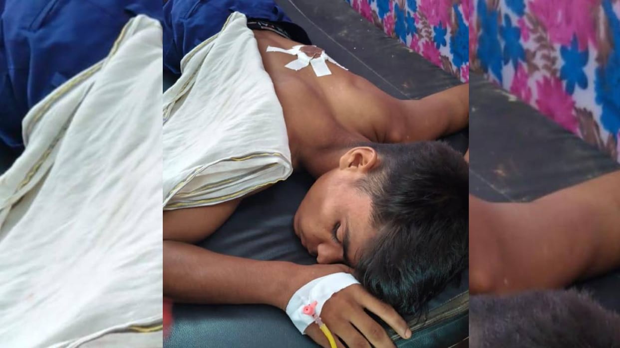 Shravasti: Dispute between two students over drinking water; one injured the other in a knife attack.
