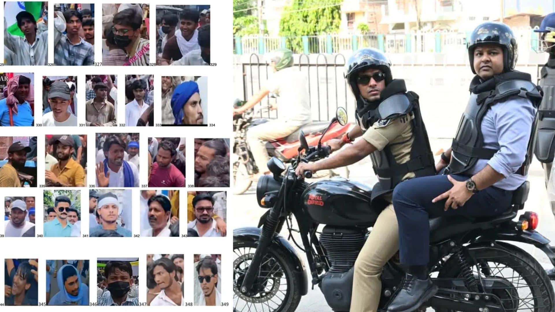 उपद्रवियों की तस्वीर